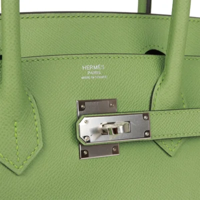 Hermès Birkin 30 Vert Criquet Epsom Palladium Hardware