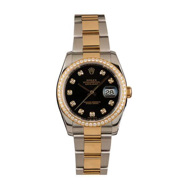 8836f282673c268658a7618eee0b8a22 Rolex Datejust 116243BKDO 36MM Black Dial Silver-tone Case