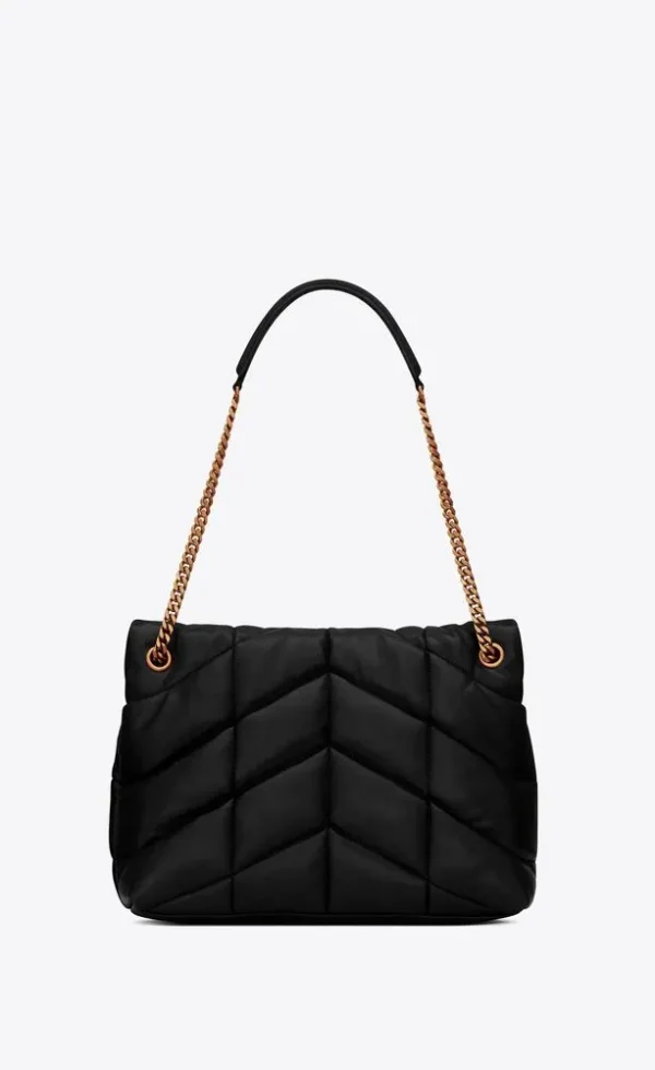88927e0cecd9bbf420a29542f1a0bfb4 YSL Puffer Medium Chain Bag in Quilted Lambskin