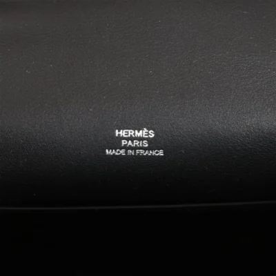 Hermès Kelly Pochette Black Swift Palladium Hardware