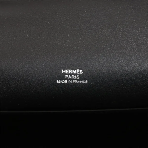 Hermès Kelly Pochette Black Swift Palladium Hardware