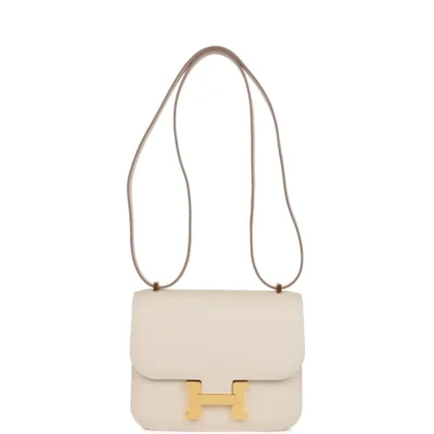 Hermès Constance 1-18 Craie Epsom Gold Hardware