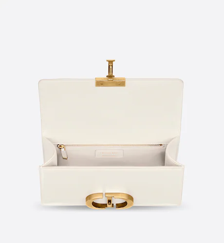 30 MONTAIGNE BAG Latte Box Calfskin