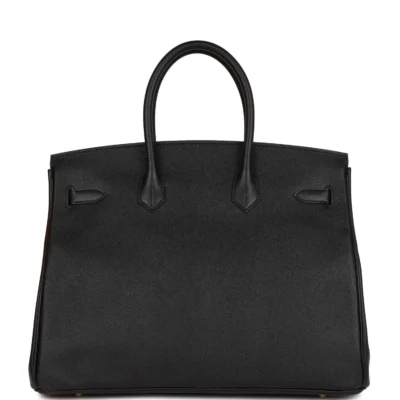 895ab8715447af9bd487a6bb9173535a Hermès Birkin 35 Black Epsom Gold Hardware