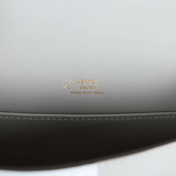 Hermès Special Order (HSS) Kelly Sellier 20 Casaque Bleu Brume and Gris Meyer Epsom Permabrass Hardware
