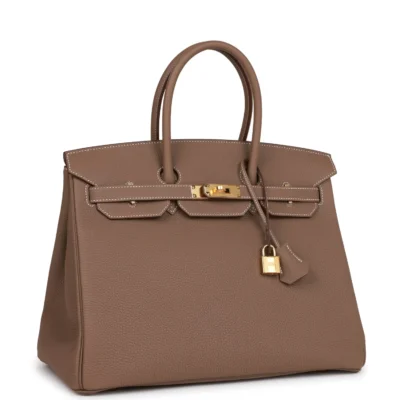 89b592897331181145e2d5613ac80c2c Hermès Birkin 35 Etoupe Togo Gold Hardware