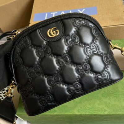 89c2ca918b1d23c9b14f9f274ae8b4ff Gucci Matelasse Leather Shoulder Bag 702229 Black