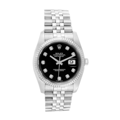 Rolex Datejust 116234BKDJ 36MM 黑色 表盘 银色调 表壳 腕表