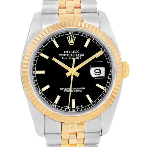 Rolex Datejust 116233BKSJ 36MM Black Dial Silver-tone Case