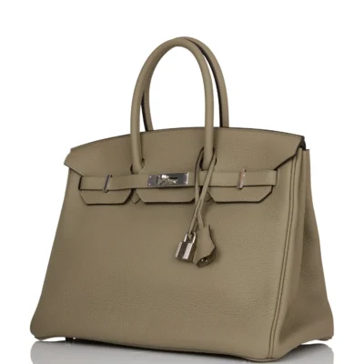Hermès Birkin 35 Sage Clemence Palladium Hardware