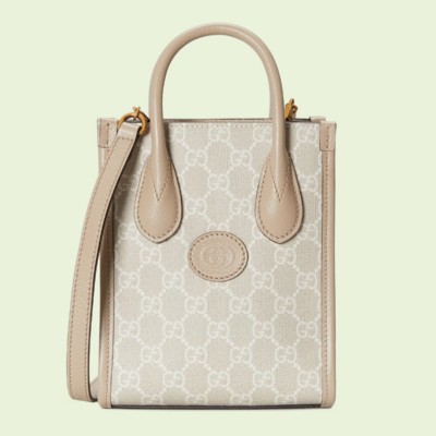 Mini tote bag with Interlocking G