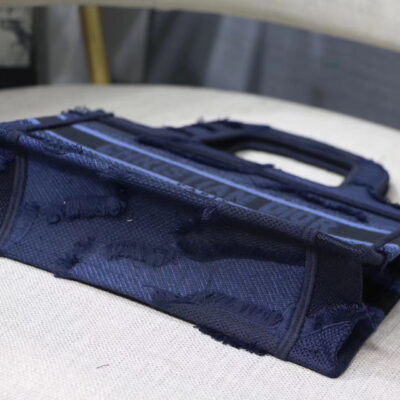 8af7c638b08a203229ffc187b4777ef7 Dior Mini Book Tote Bag In Blue Camouflage Canvas