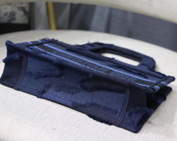 8af7c638b08a203229ffc187b4777ef7 Dior Mini Book Tote Bag In Blue Camouflage Canvas