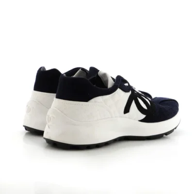 Chanel Women's CC Low-Top Sneakers Suede and Fabric