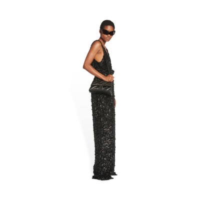 WOMEN'S CRUSH SMALL CHAIN BAG QUILTED IN BLACK