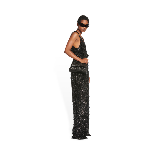WOMEN'S CRUSH SMALL CHAIN BAG QUILTED IN BLACK