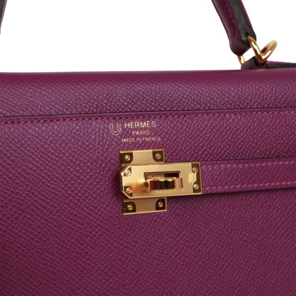 8c19e0e2370a98741cbf1e6c9348afff Hermès Special Order (HSS) Kelly Sellier 25 Anemone Verso Epsom Gold Hardware