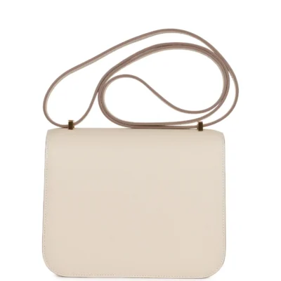 Hermès Constance 1-18 Craie Epsom Gold Hardware