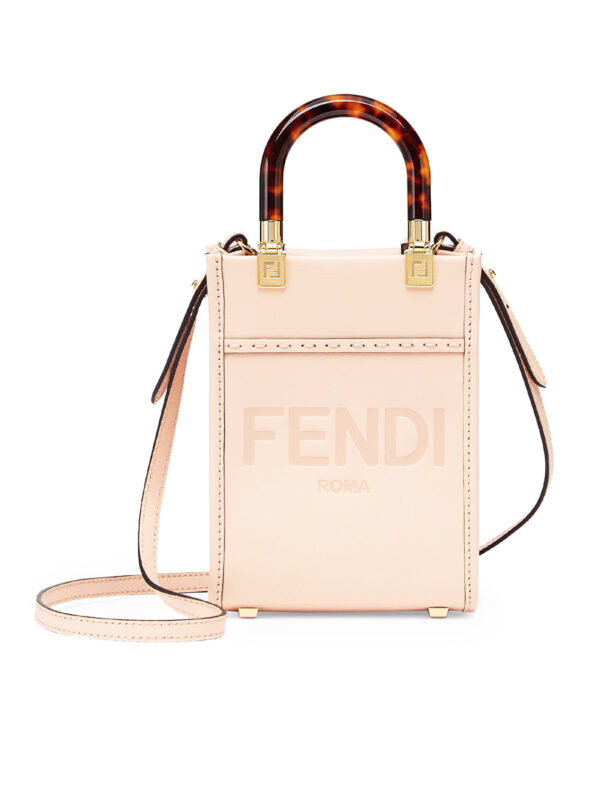 8c93f9574d56153be97ffaba9ca8cfa6 Fendi Mini Sunshine Shopper in Pale Pink