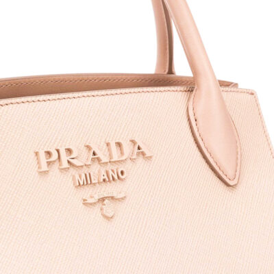 Prada Saffiano Leather Prada Monochrome Bag in Powder Pink