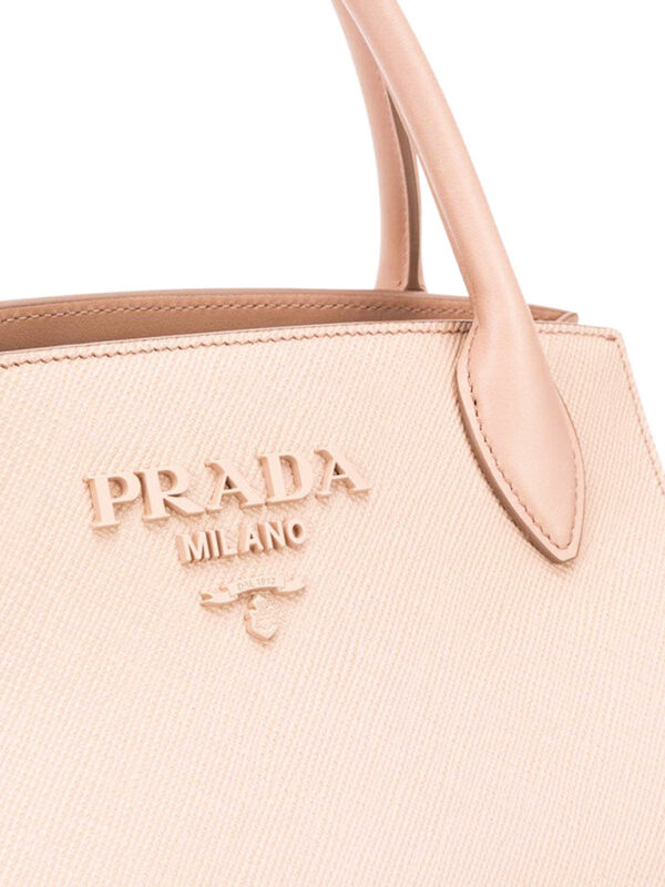 Prada Saffiano Leather Prada Monochrome Bag in Powder Pink
