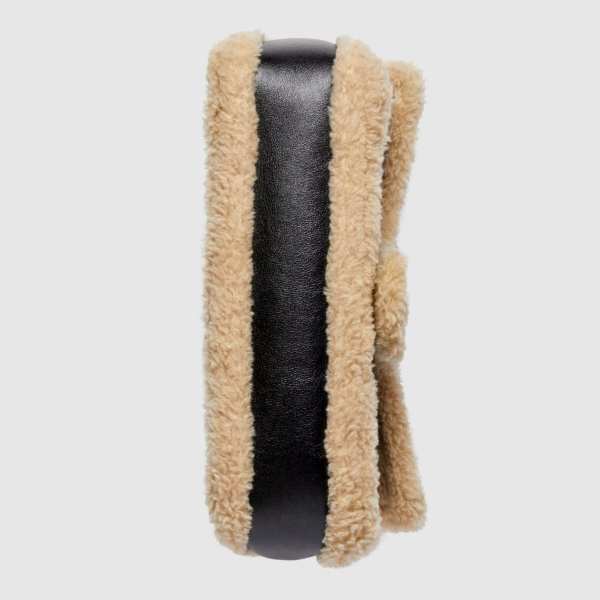 GG Marmont small shoulder bag with wool trim