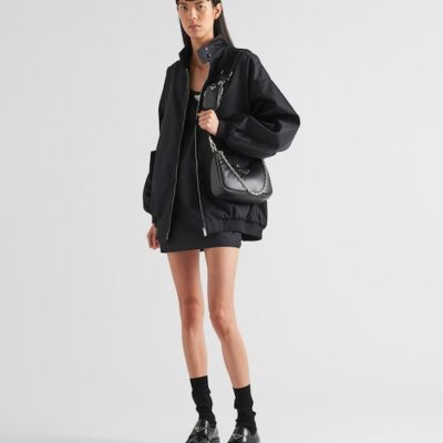 Padded nappa-leather Prada Re-Edition shoulder bag - Black