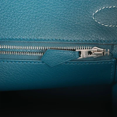 Hermès Special Order (HSS) Birkin 30 Gris Perle Verso Chevre Brushed Palladium Hardware