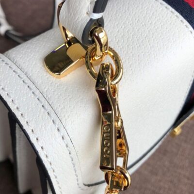 Gucci Ophidia Small Top Handle Bag With Web 652683