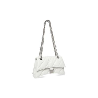 WOMEN'S CRUSH SMALL CHAIN BAG QUILTED IN OPTIC WHITE