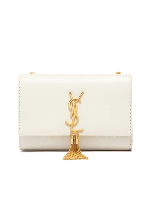 8e39785a4a1e8c4908d76dd425291bd4 YSL Kate Small Chain Bag with Tassel in Crocodile Embossed Shiny Leather