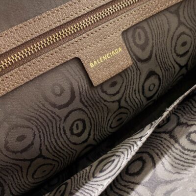 Balenciaga Hacker Graffiti Large Tote Bag Dark Coffee