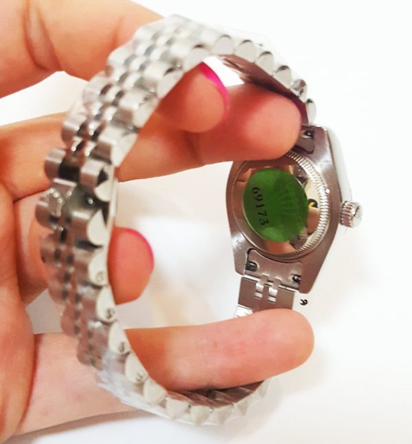 新款 Rolex Datejust 179174: Elegant Combination 白色 表盘 粉色 金属 腕表