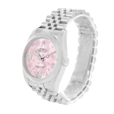 Rolex Datejust 116200PFAJ 36MM Pink Floral Dial Silver-tone Case