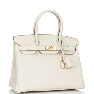 Hermès Birkin 30 Craie Togo Rose Gold Hardware