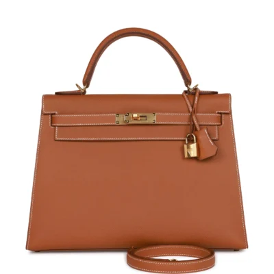 Hermès Kelly Sellier 32 Gold Epsom Gold Hardware