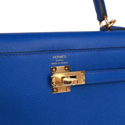 8fdcb4561315db6399429079da471c9c Hermès Kelly Sellier 25 Bleu Royal Epsom Gold Hardware