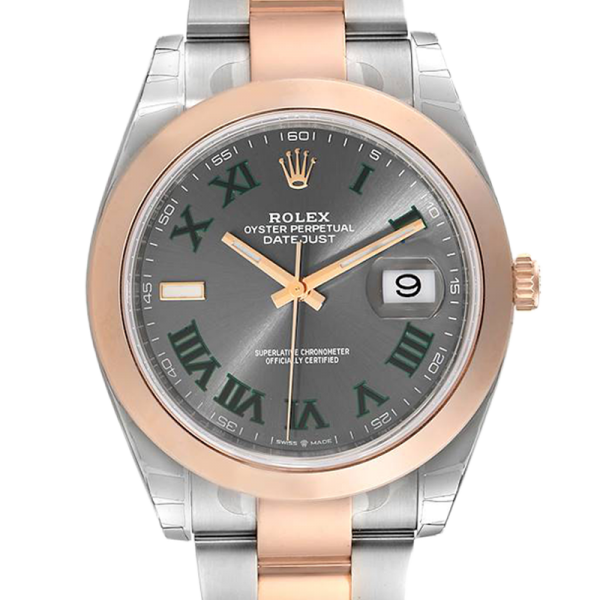 Rolex Datejust m126301-0015 41MM Wimbledon Dial Silver-tone Case