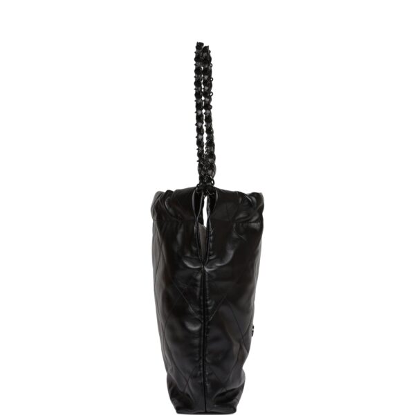 Chanel Small 22 Bag SO Black Calfskin Black Hardware