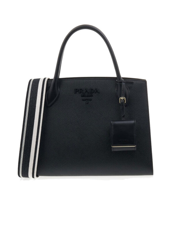 حقيبة متوسطة Prada Monochrome سافيانو
