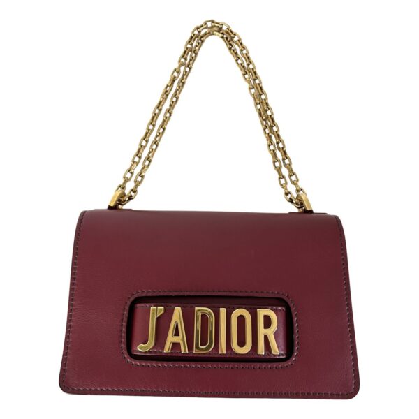 حقيبة يد Dior J'adior Mongolian Lamb Burgundy بلون Mongolian Lamb