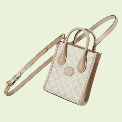 Mini tote bag with Interlocking G