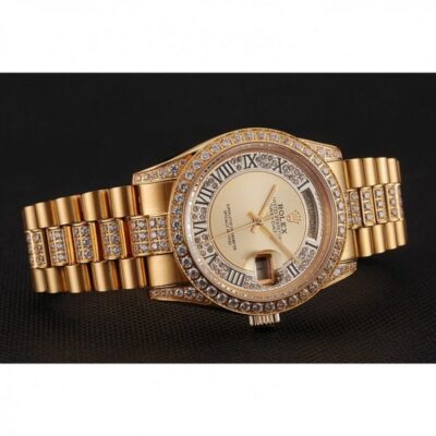 92db185e808e20574a3fccf97add6a8a Rolex Daydate 1453954 Gold Dail Men Watch
