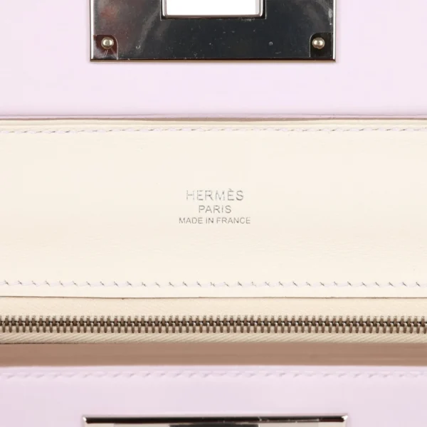 حقيبة صغيرة Hermès 24/24 Mauve Pale Verso Evercolor و سويفت إكسسوارات معدنية بلاديوم