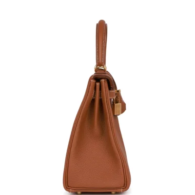 Hermès Kelly Retourne 25 Gold Togo Gold Hardware