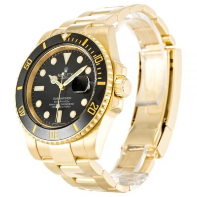 Rolex Submariner 116618 - Classic Gold Luxury Diving Watch for Men
