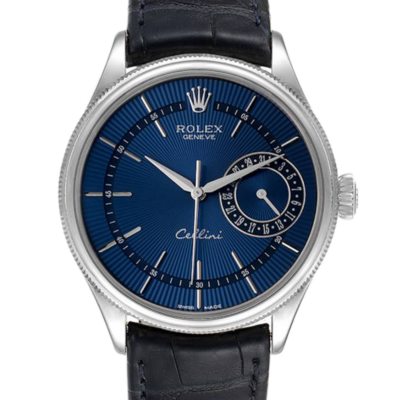 Rolex Cellini m50519-0011 39MM Blue Dial Silver-tone Case