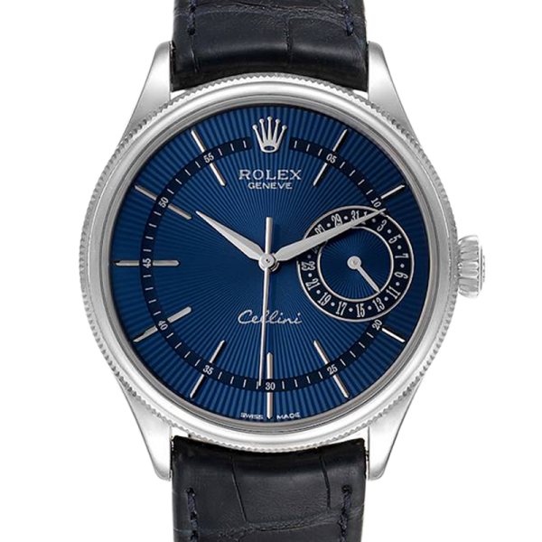 Rolex Cellini m50519-0011 39MM Blue Dial Silver-tone Case