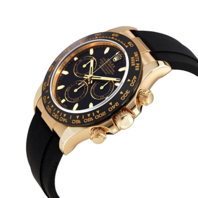 ساعة رولكس Daytona 116518BKSR 40MM مينا باللون الأسود بعلبة ذهبية