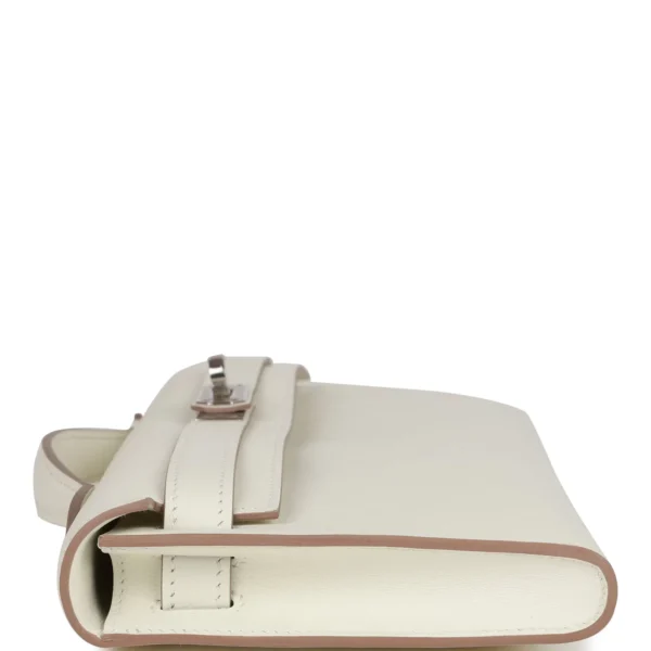 Hermès Kelly Cut Mushroom Swift Palladium Hardware